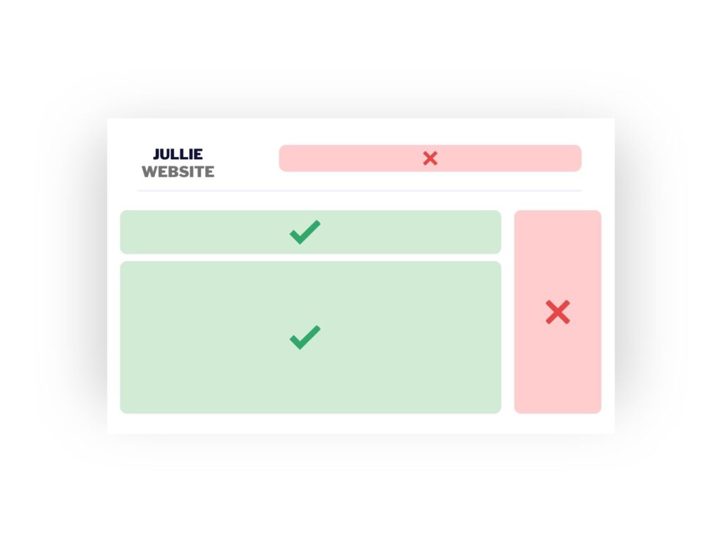 foto van een voorbeeldwebsite om te laten zien hoe tolkie de implementatie doet bij klanten
